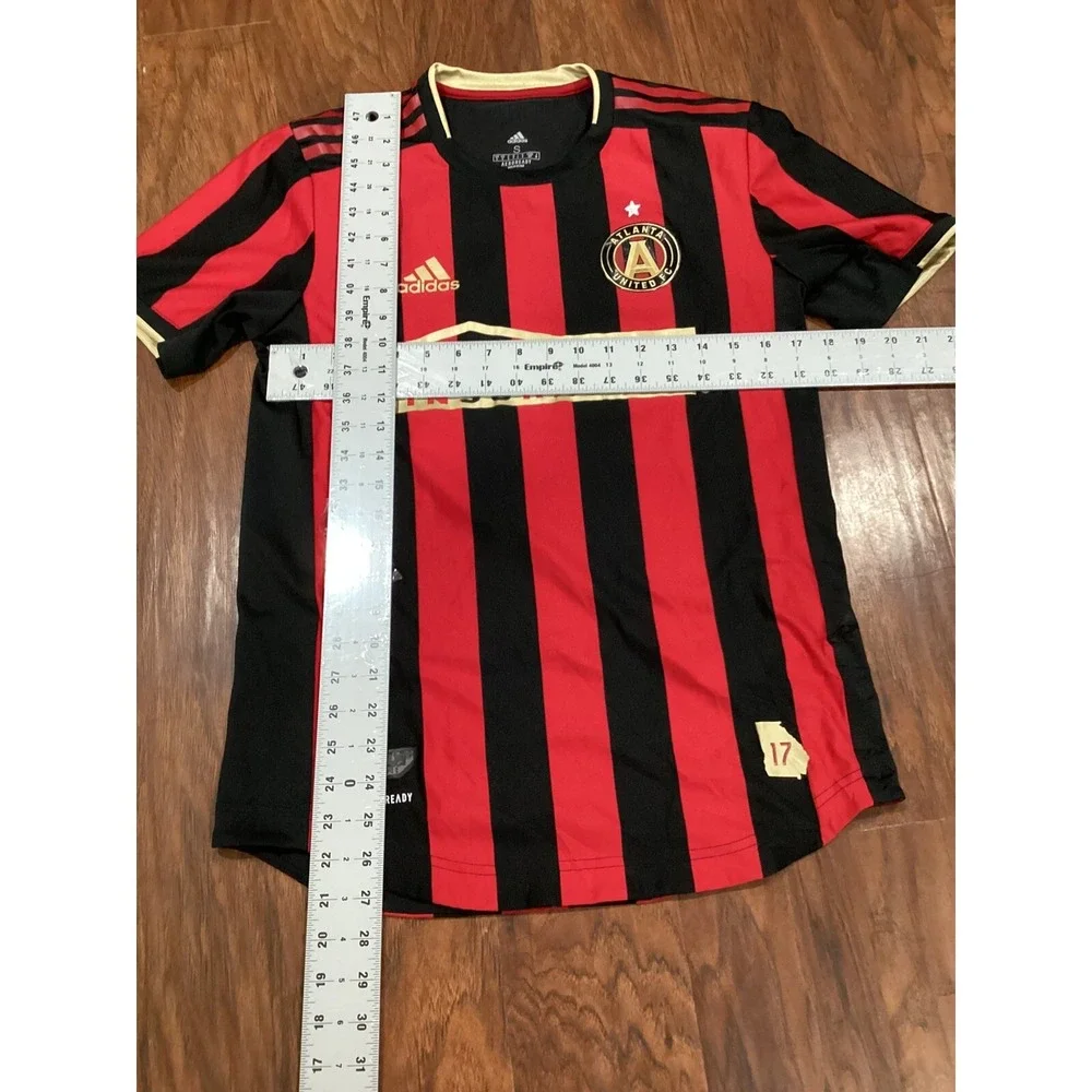 Adidas Atlanta United FC 2019 Red & Black Striped Jersey Size  S
